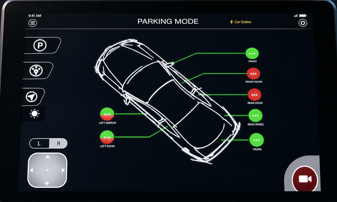 Smart Car IoT Hardware & In-Cabin Telemetry UI